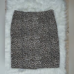 Leopard Print Mini Skirt - Brown/Black